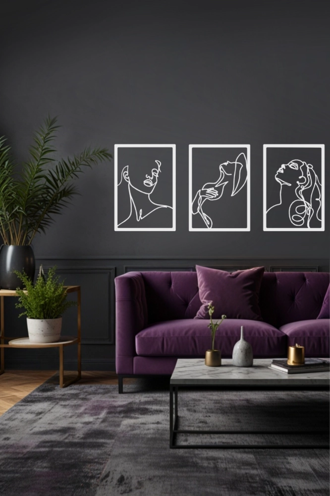 Metalowe obrazy Sensualne Kobiety (Zestaw)