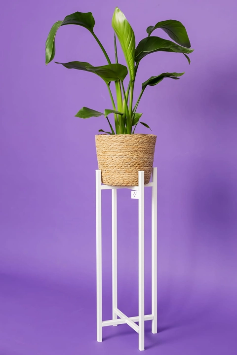 Metalowy kwietnik klasyczny 80 cm w stylu loft