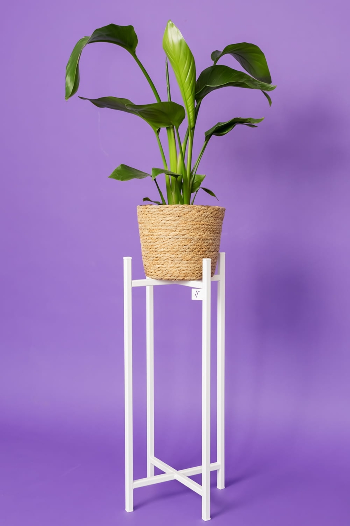 Metalowy kwietnik klasyczny 80 cm w stylu loft