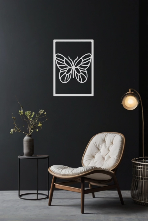 Metalowy obraz Motyl II