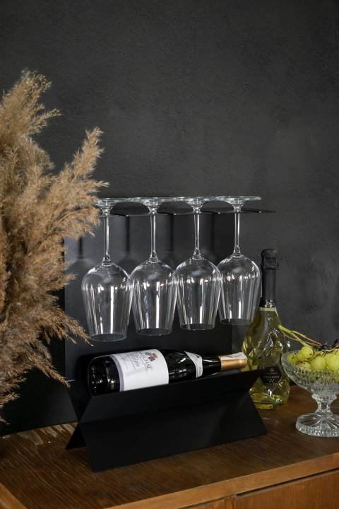 Metalowy stojak na wino Rosso I