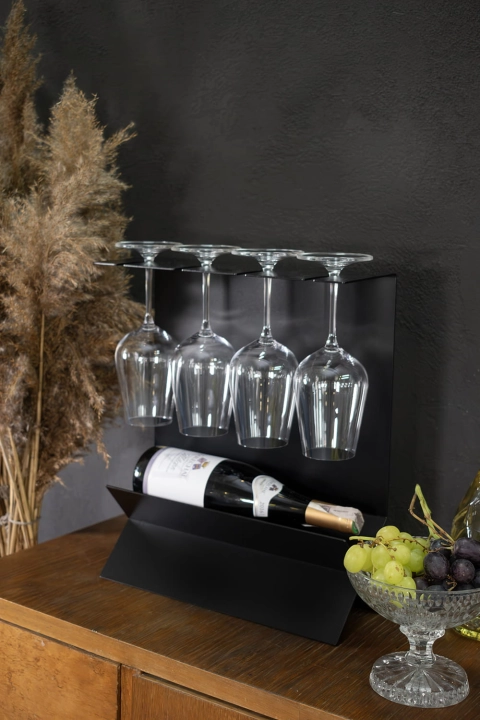 Metalowy stojak na wino Rosso I