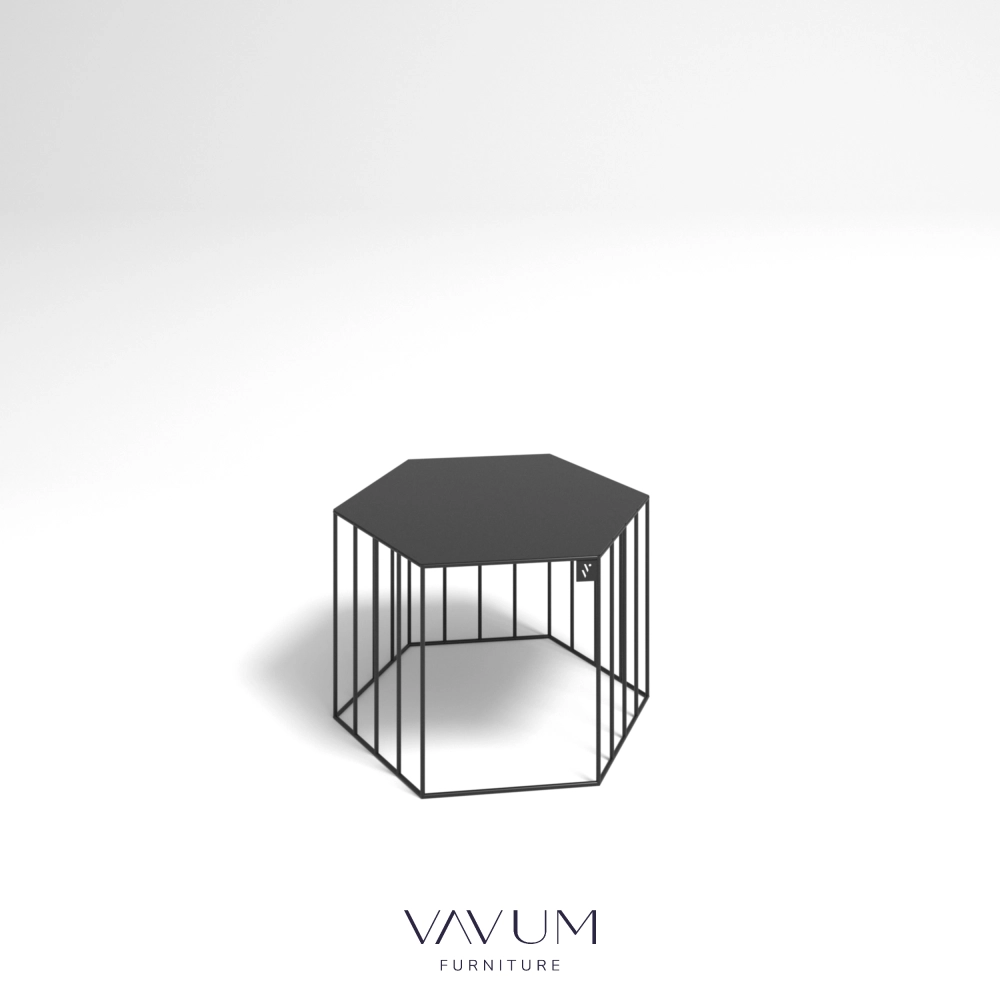 Metalowy kwietnik sześcian 30 cm Ficus