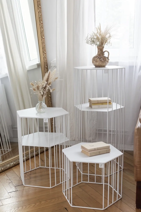 Metalowe kwietniki w stylu loft Ficus