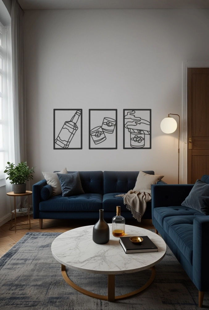 Metalowe obrazy Whisky