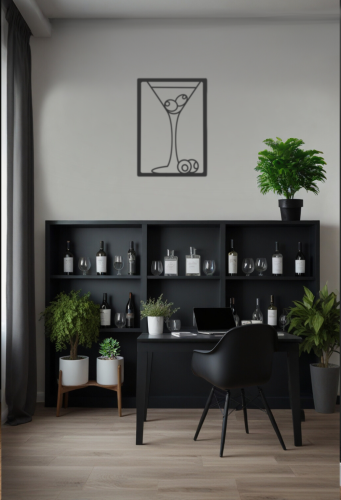 Metalowy obraz Martini III