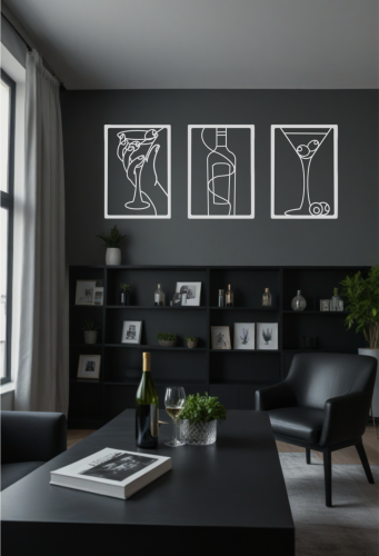 Metalowe obrazy Martini