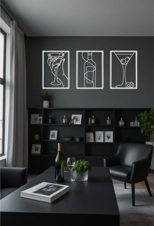 Metalowe obrazy Martini