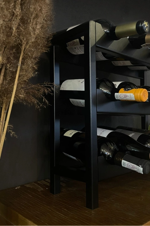 Metalowy stojak na wino Ribera 12