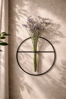 Metalowy kwietnik wiszący Flori