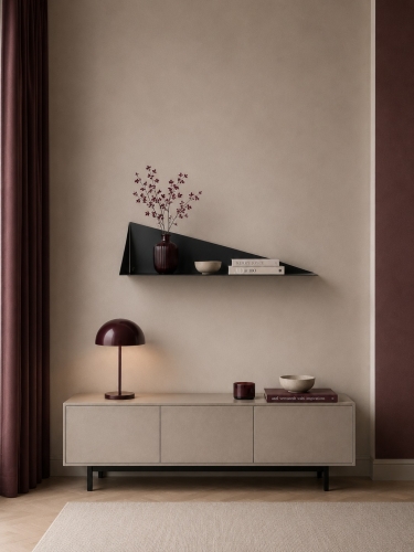 Metalowa półka w stylu loft wersja lewa