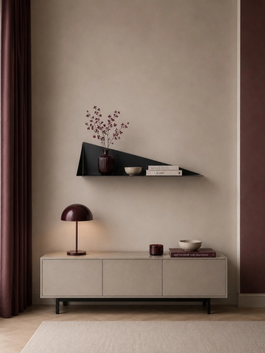 Metalowa półka w stylu loft wersja lewa