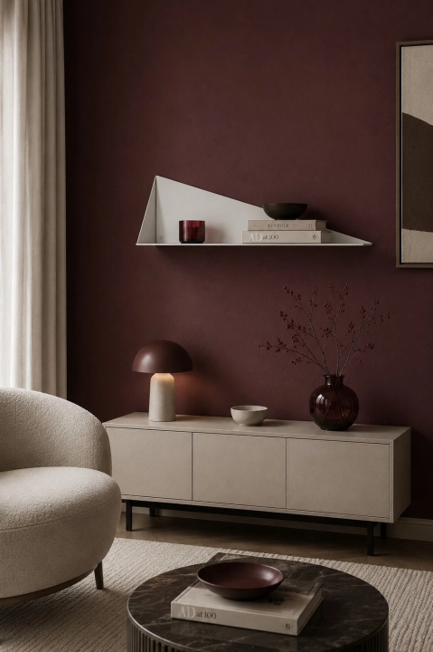 Metalowa półka w stylu loft wersja lewa