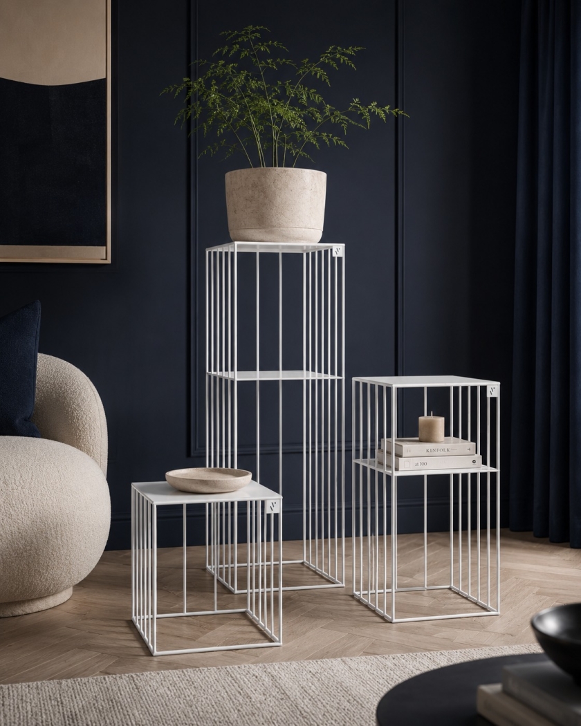 Metalowe kwietniki w stylu loft Velvet
