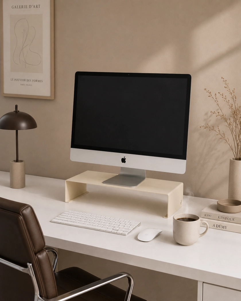Podstawka pod monitor Basic 35 cm - metalowy stojak biurkowy ergonomiczny
