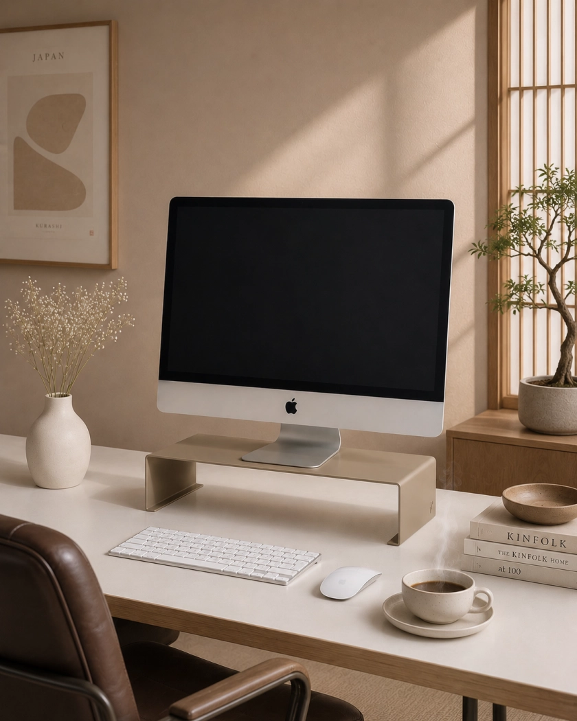 Podstawka pod monitor Basic 35 cm - metalowy stojak biurkowy ergonomiczny