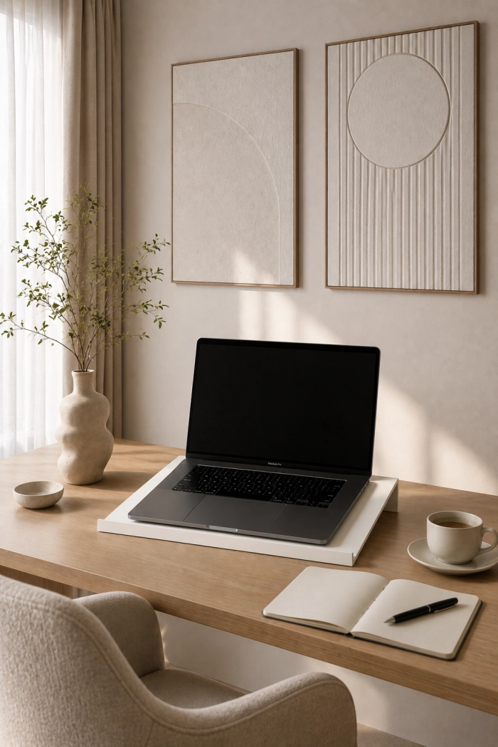 Podstawka pod laptopa metalowa - ergonomiczny stojak na biurko