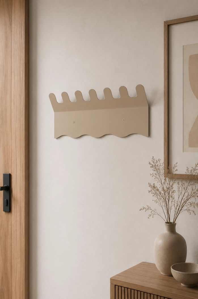 Wieszak ścienny do przedpokoju Flow Maxi - metalowy organizer na ubrania