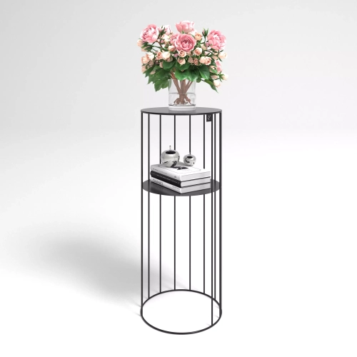 Metalowy kwietnik koło 80 cm Areka
