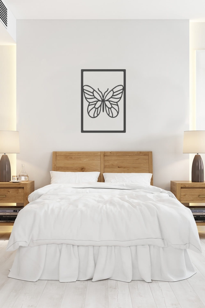 Metalowy obraz Motyl II