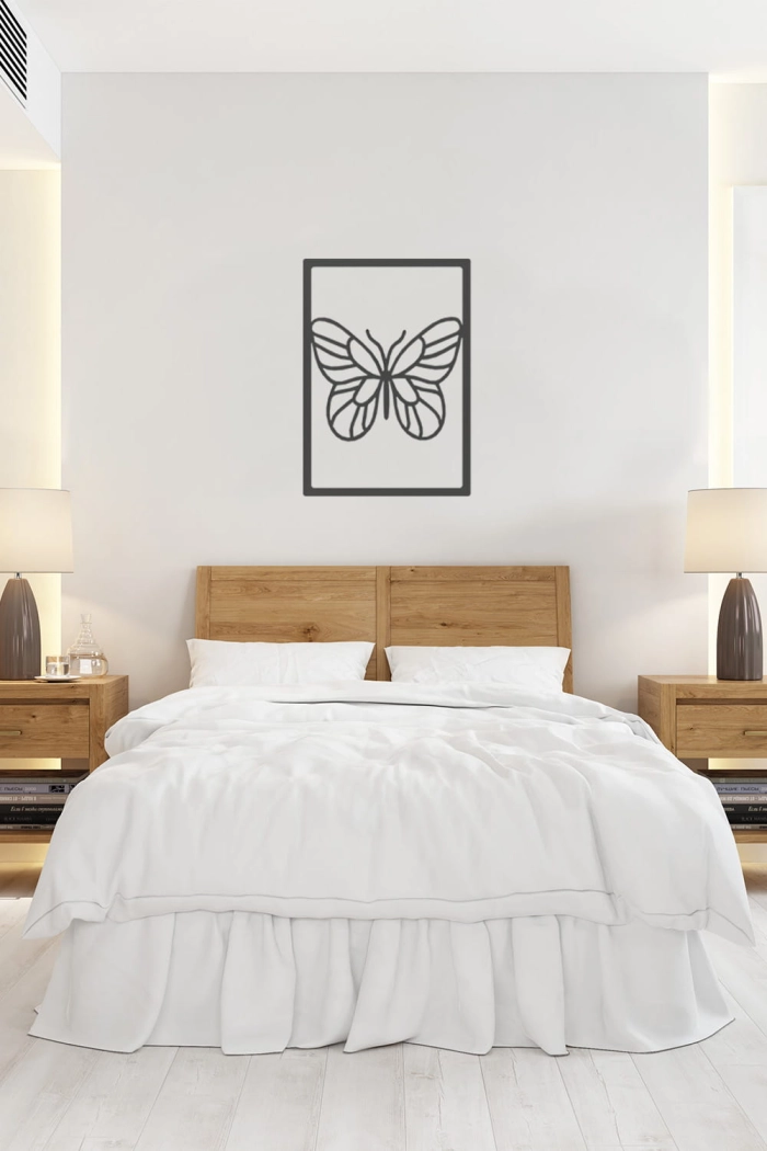 Metalowy obraz Motyl II