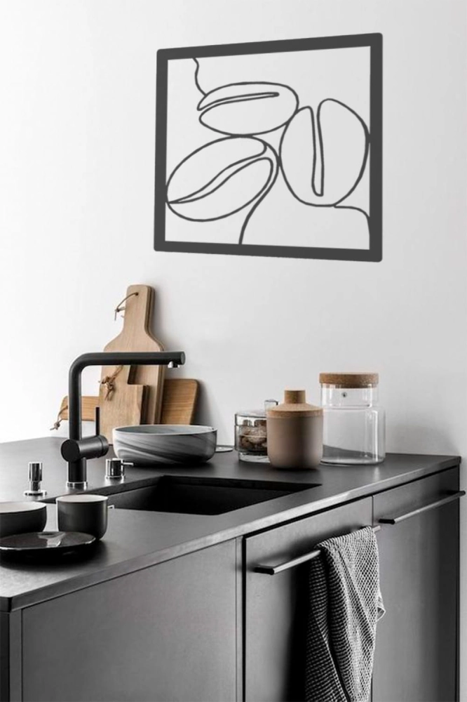 Metalowy obraz Kawa I