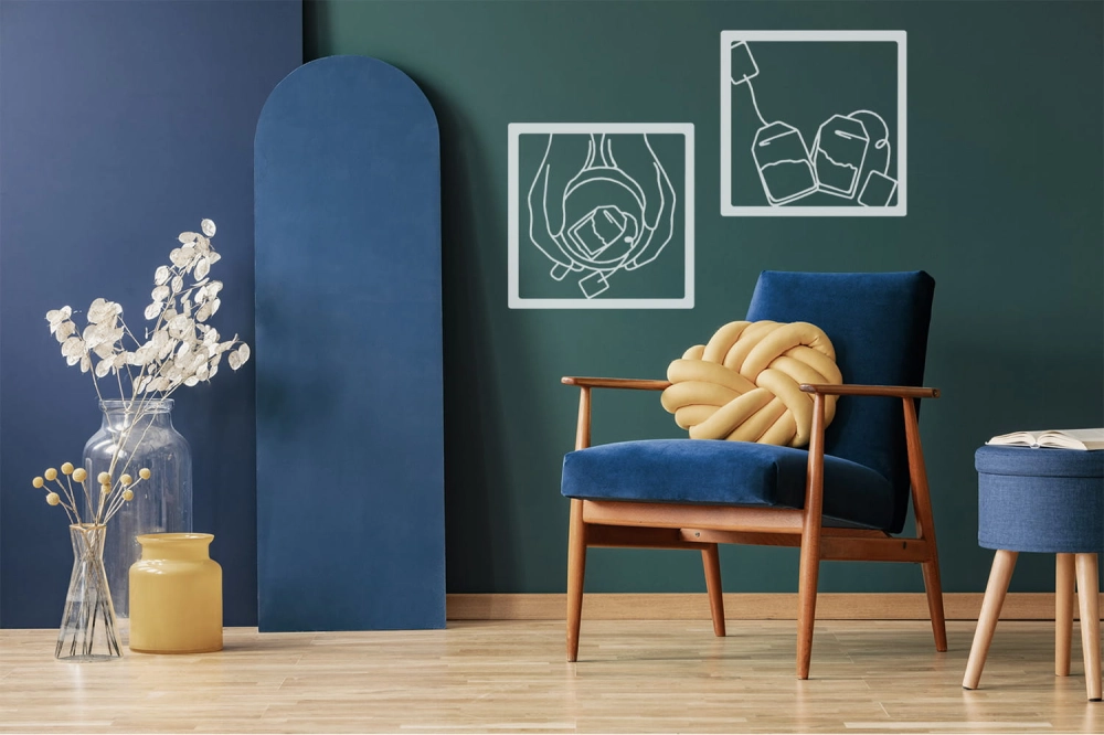 Metalowe obrazy Herbata