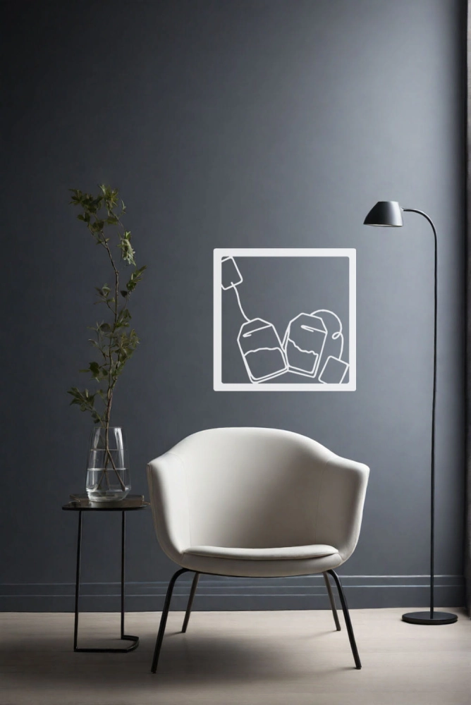 Metalowy obraz Herbata II