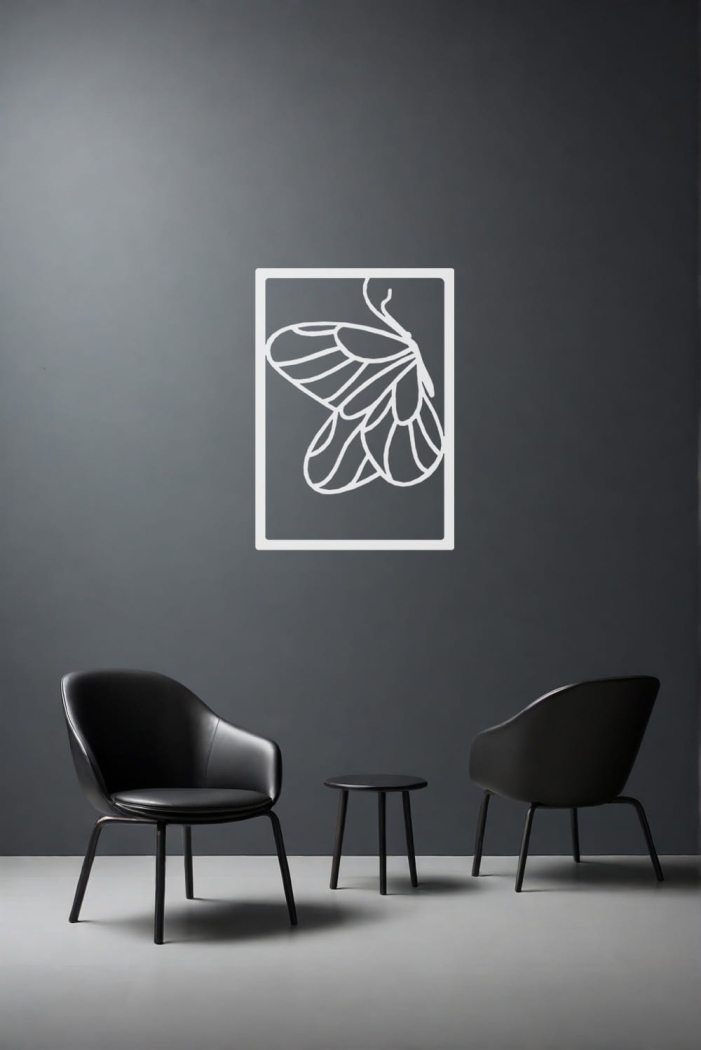 Metalowy obraz Motyl I