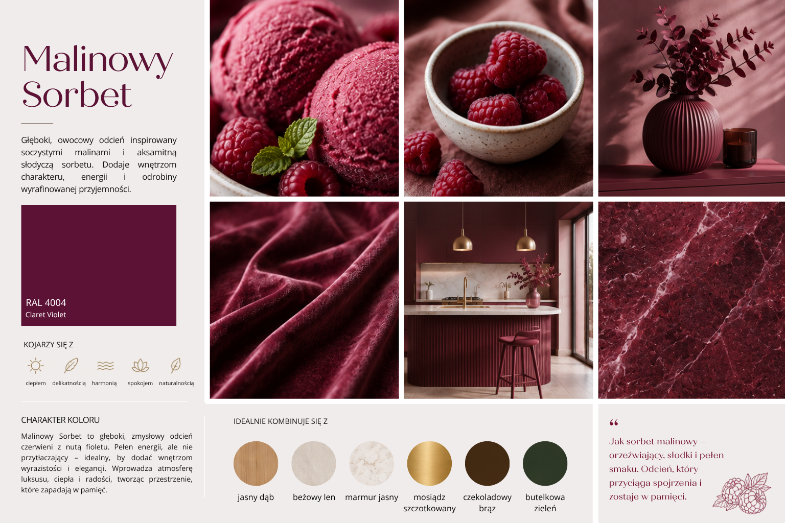 Malinowy Sorbet